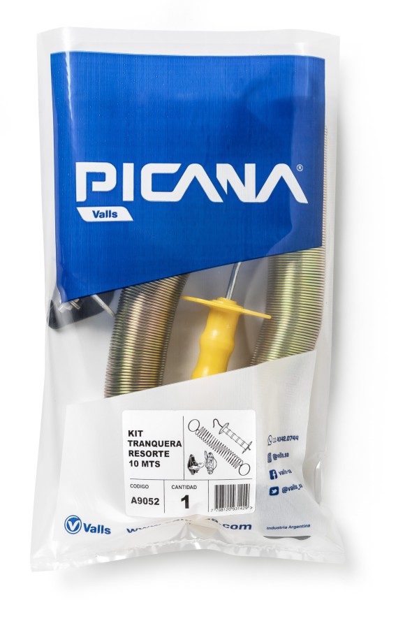 TRANQUERA DE RESORTE - KIT COMPLETO 10 Mt - Imagen 3