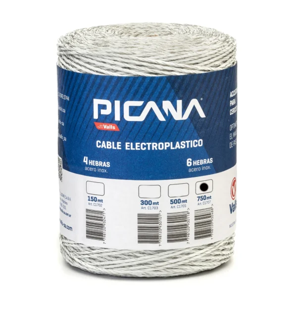 CABLE ELECTROPLÁSTICO 6 hebras - 750mt